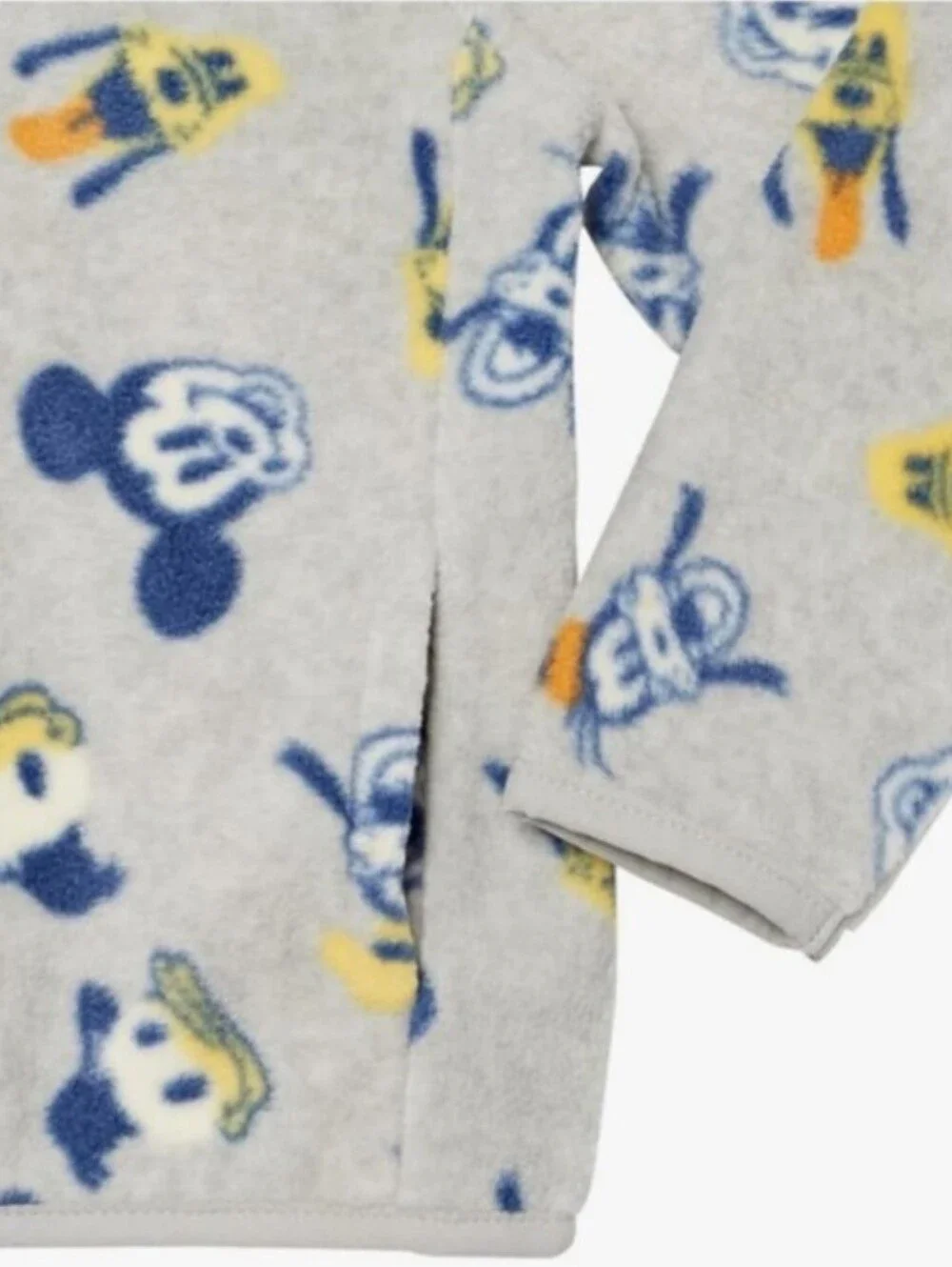 Disney Mickey Mouse & Friends.. Gray Fleece Full Zip Hoodie..Brand New..